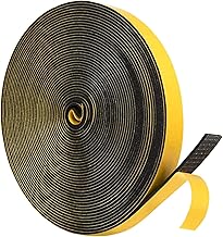 Dichtungsband Selbstklebend 12mm(B) x1.5mm(D)/10m(L) für Türen Fenster Schaumstoff klebeband Gummidichtung Gegen Kalte Zugluft/Anti-Kollision/Schalldichter/Wasserdichter/Staubdicht, Schwarz