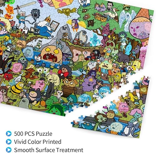 Miniatura 3 de Rompecabezas de madera de anime de 500 piezas para adultos, rompecabezas para adultos y adolescentes, educación temprana, 15 x 20 pulgadas