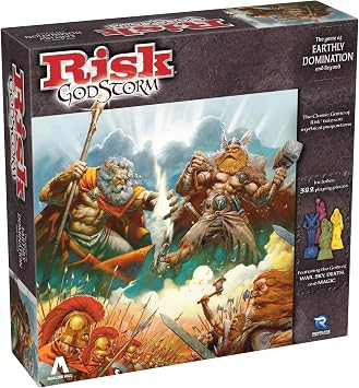 Renegade Game Studios Risk Godstorm Board Game - Ancient Civilization | Includes 382 Detailed Miniatures - 2-5 Players - Ages 10+ Features Greek, Celtic, Babylonian, Norse, and Egyptian Cultures