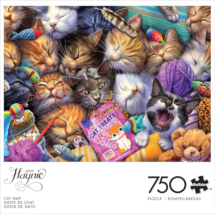 Amazon.com: Buffalo Games - Jeff Haynie - Cat Nap - 750 Piece
