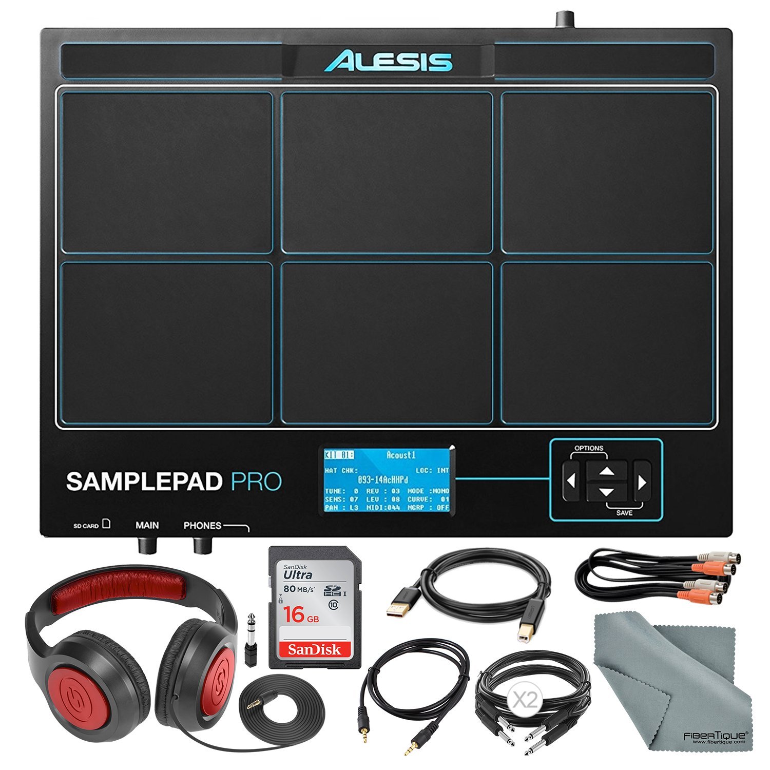 Alesis SamplePad Pro 8-Pad Percusión e instrumento de disparo con