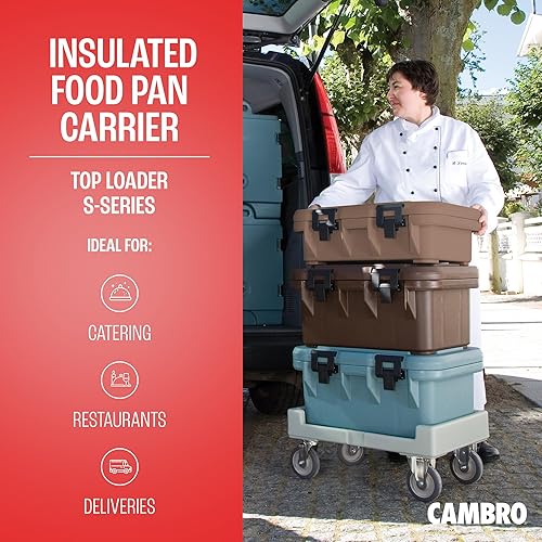 Miniatura 37 de Cambro Transportador aislado de bandeja de alimentos – Caja caliente de 6 pulgadas de profundidad y calentador de alimentos para catering
