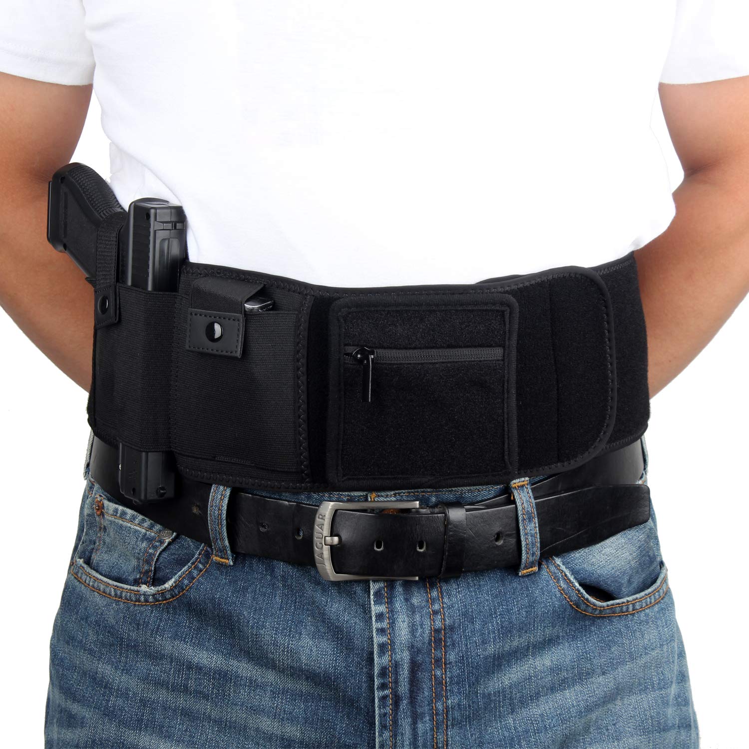 Concealed Carrying Holster Gun Accessories and Abdominal Strap Holster are Flexible Compatible with Many Types of Pistols Suitable for Men and Women