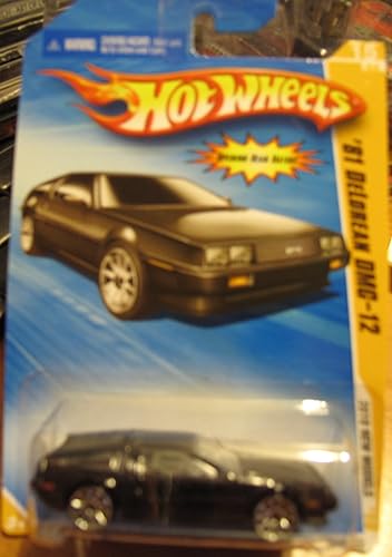 Hot Wheels 2010 Nuevos Modelos '81 DeLorean DMC-12 NEGRO #015
