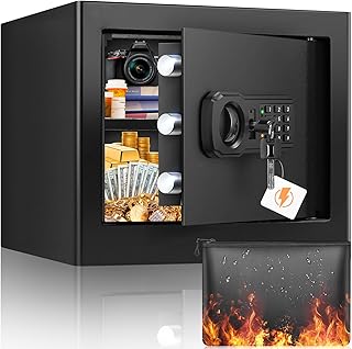 1.2 Cu ft Fireproof Safe Box with Fireproof Document Bag