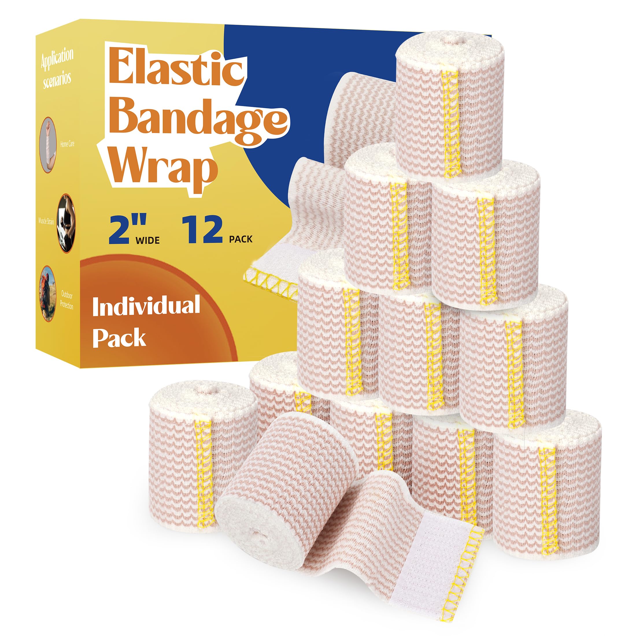 6" Elastic Bandage Wrap Compression Bandage for Waist Leg, 2 Pack — Amazon image 11