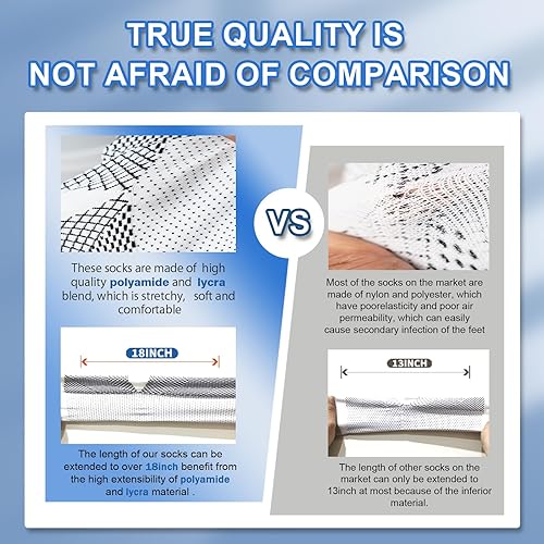 Miniatura 2 de Calcetines de neuropatía para mujeres y hombres, calcetines de alivio calmante para dolor neuropatía, mangas de tobillo comprex, calcetines para