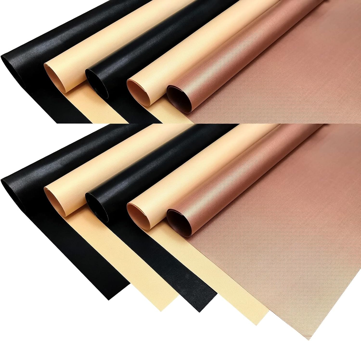 0.2MM HEAVY-DUTY BBQ Grill Baking Mats 10Pcs Dazzle Colors Non-Stick Reusable For Years Works On As Oven Baking Pan Liners Or Use On Any Grill Gas Electric Charcoal Grill Sheets