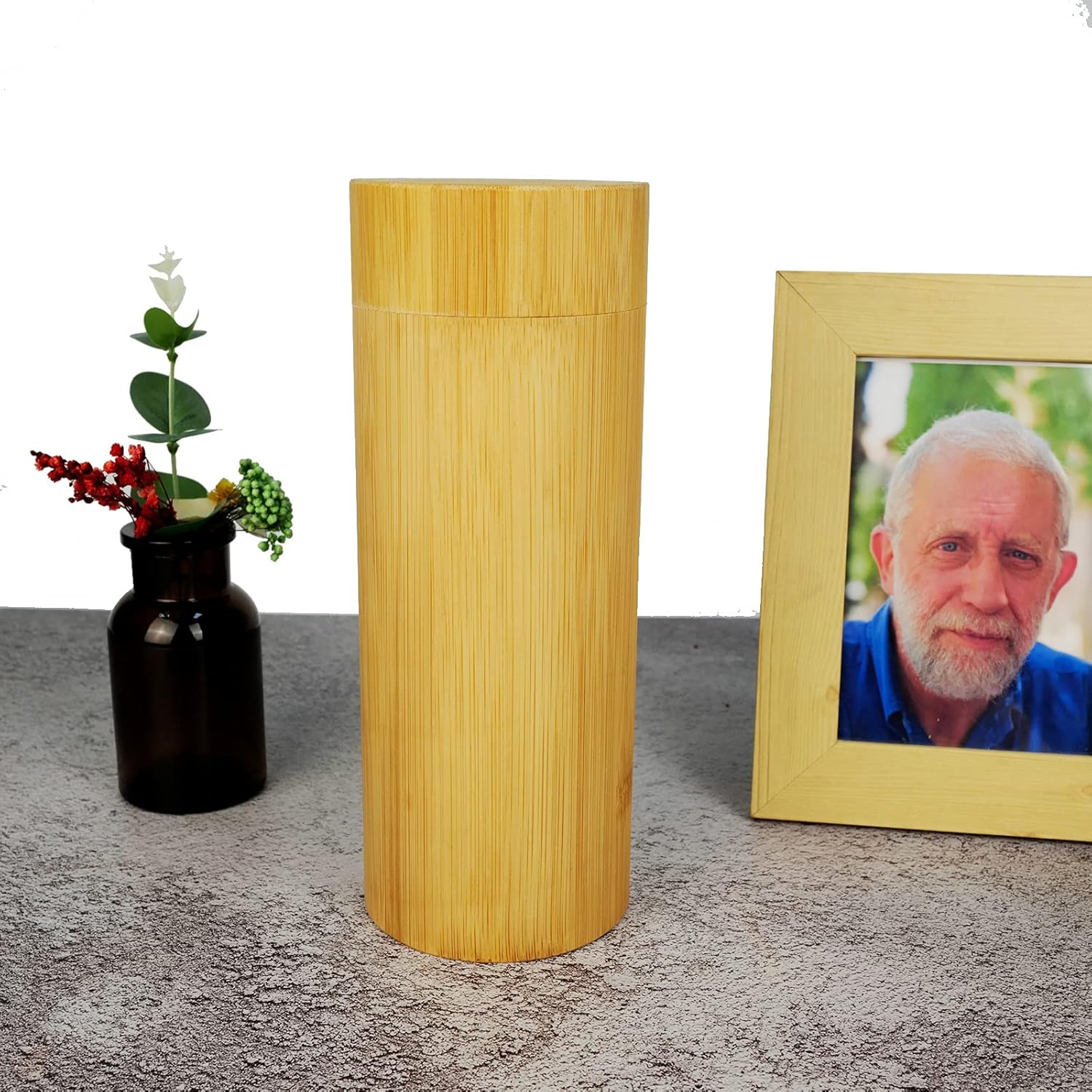 70lbs Medium Bamboo Scattering Urn Tube for Human Ashes, 9’’X3.6’’ ECO & Biodegradable Friendly Small Bamboo Spreading Cremation Tube Urn for Adult Male Female Pet Dog Cat Ashes - Image 6