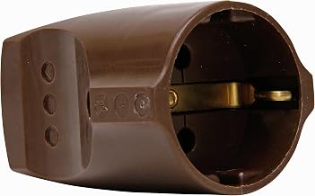 Kopp Protección de contacto de acoplamiento, plástico, IP 20, resistentes, para cables de hasta 3 x 1, 5 mm², 183206004, color marrón