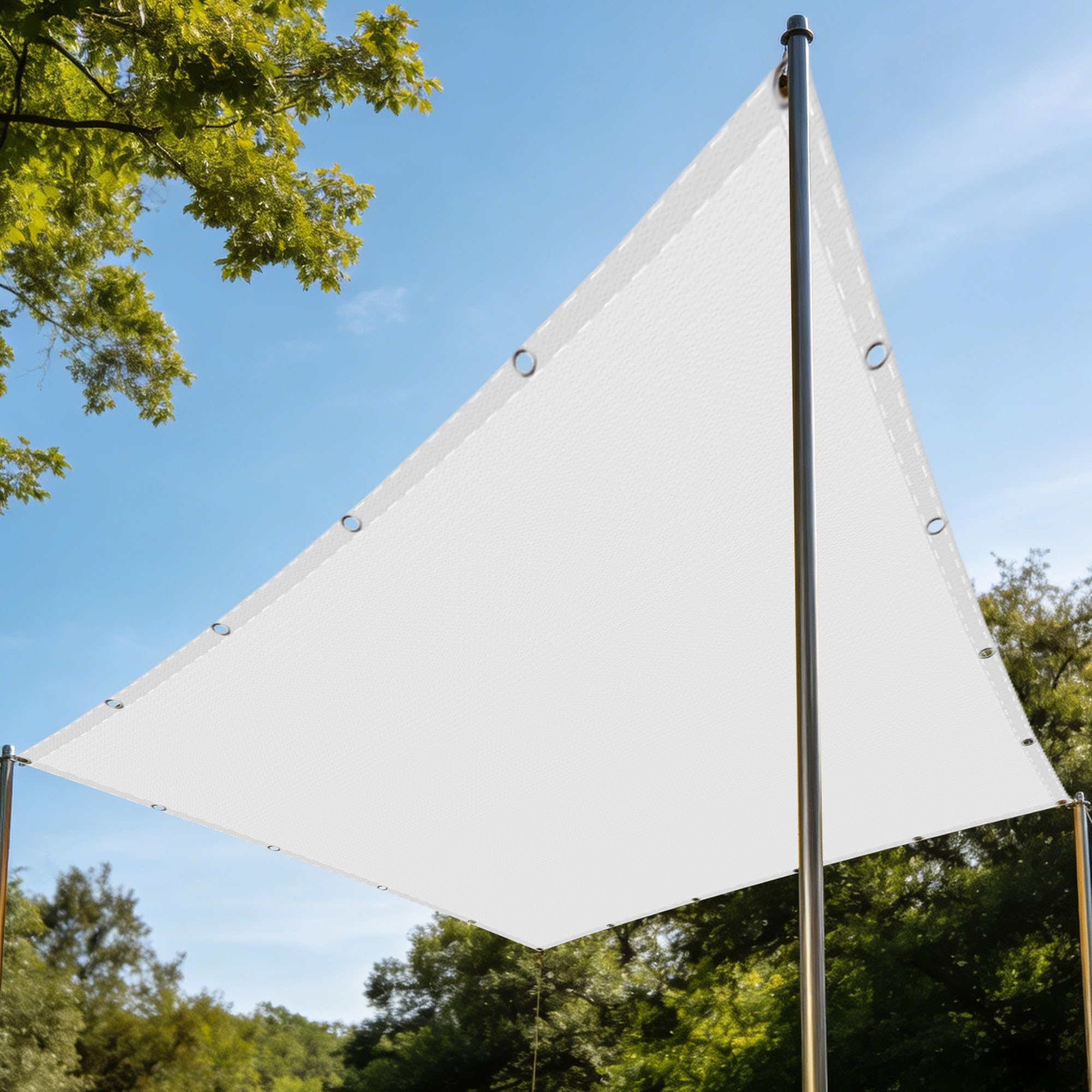 Voile d'ombrage rectangulaire étanche contre la pluie de terrasse
