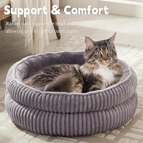Miniatura 6 de Camas para gatos de interior, cama para gatitos, cama para perros de razas extra pequeñas, cama para cachorros, cama cómoda y duradera para