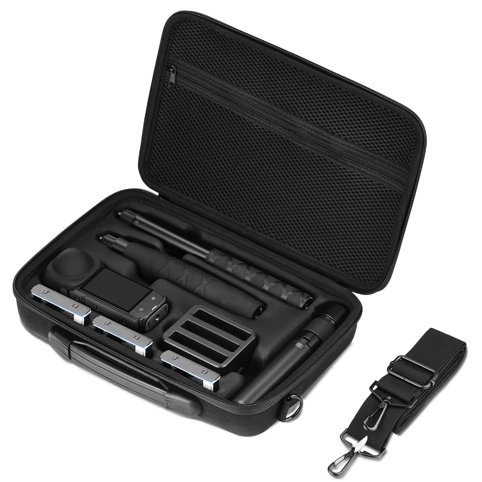 Flymile X4 Carrying Case for Insta360 X4 Air,Portable Hard Shell Storage Protective Bag,Lager Capacity Travel Handle Case for Insta360 X4 Accessories