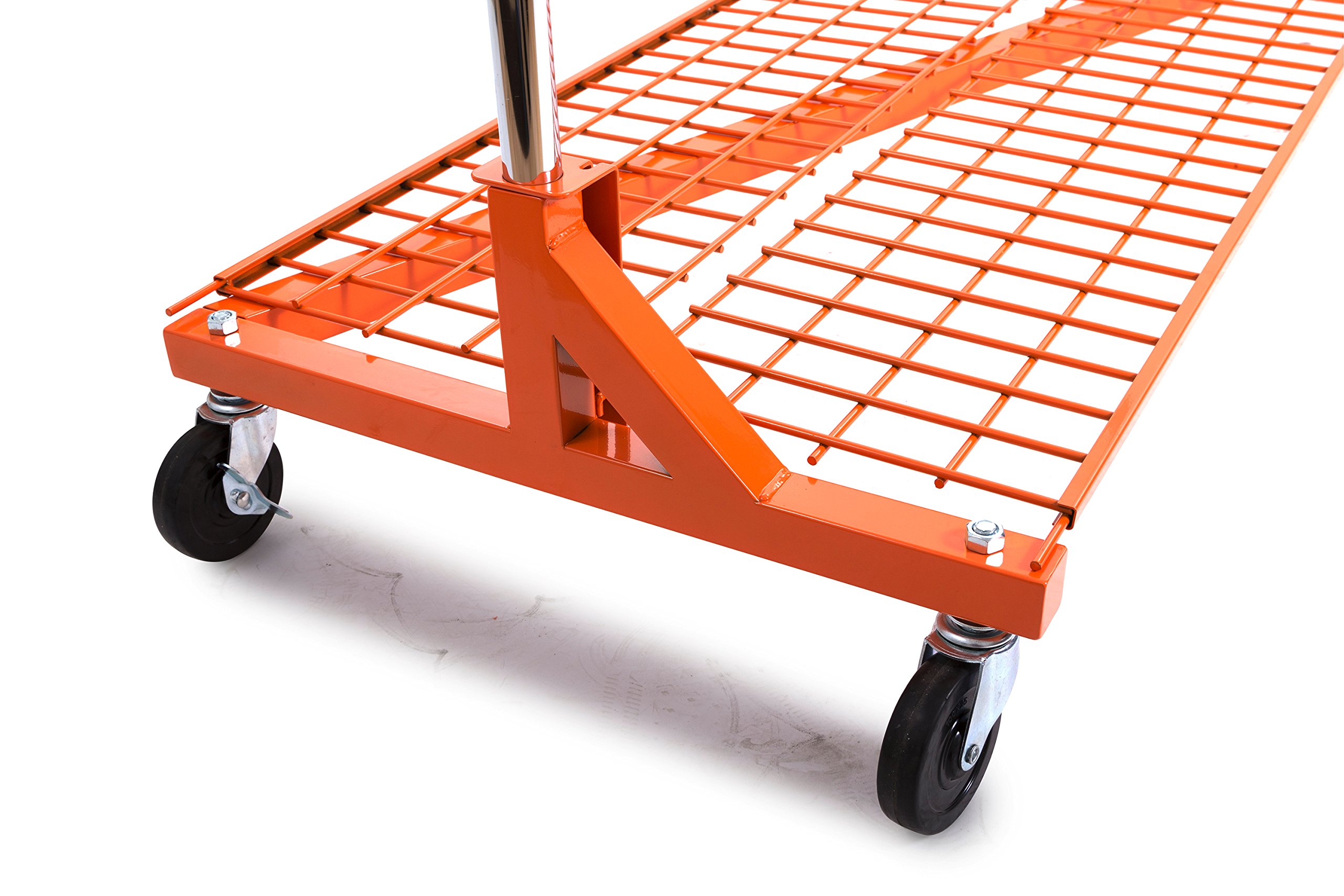 Only Garment Racks Z Rack Base Shelf - Heavy Duty Two Piece Design Folding Wire Base Shelf for Z Racks - OrangeQ