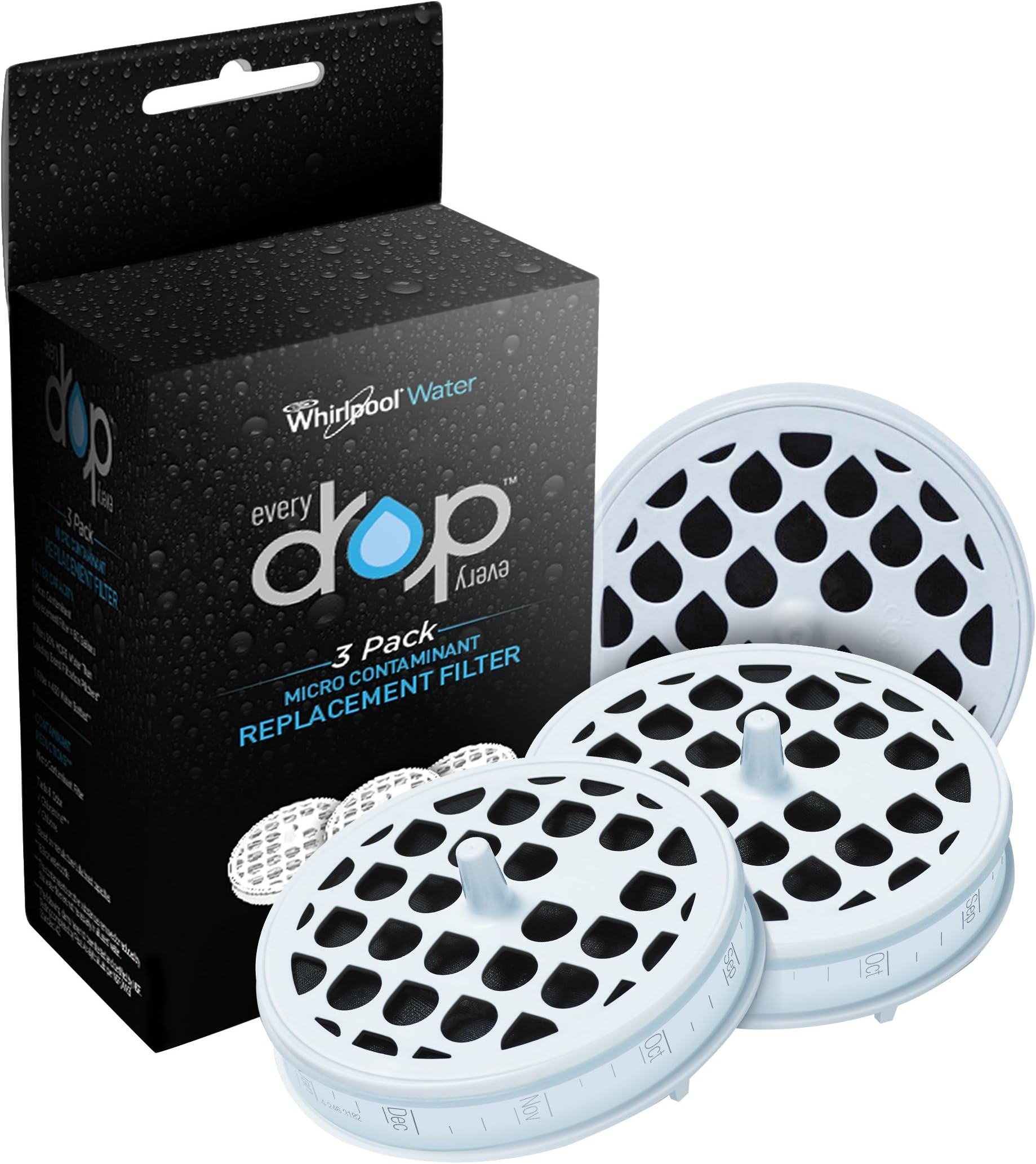 EveryDrop by Whirlpool Water DWWT2S1 Micro Contaminant Replacement Filter (Pack of 3)