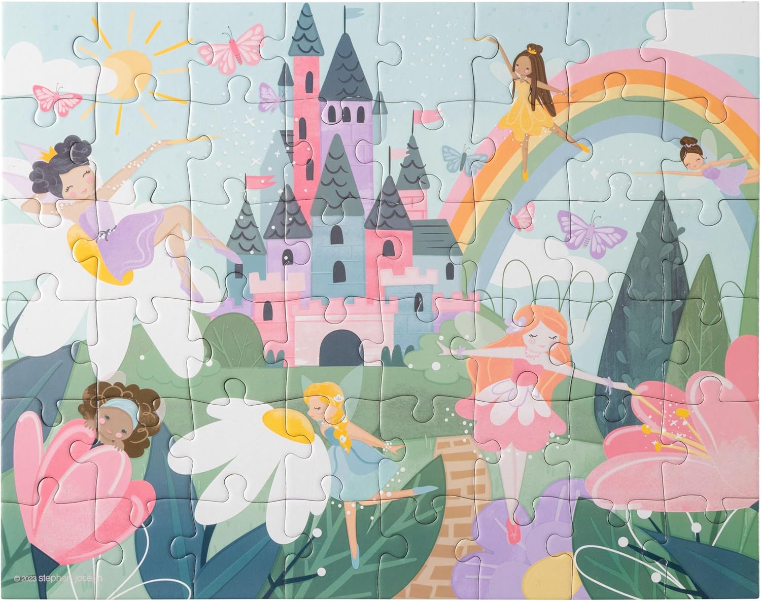 Stephen Joseph, Glow in The Dark Puzzle – Includes 48 Glow in The Dark Puzzle, Jigsaw Puzzle for Girls & Boys 3+ Years, Fairy Princess