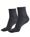 Jockey 7487 Women's Compact Cotton Stretch Toe Regular Socks With Stay Fresh Treatment_Black_Free Size