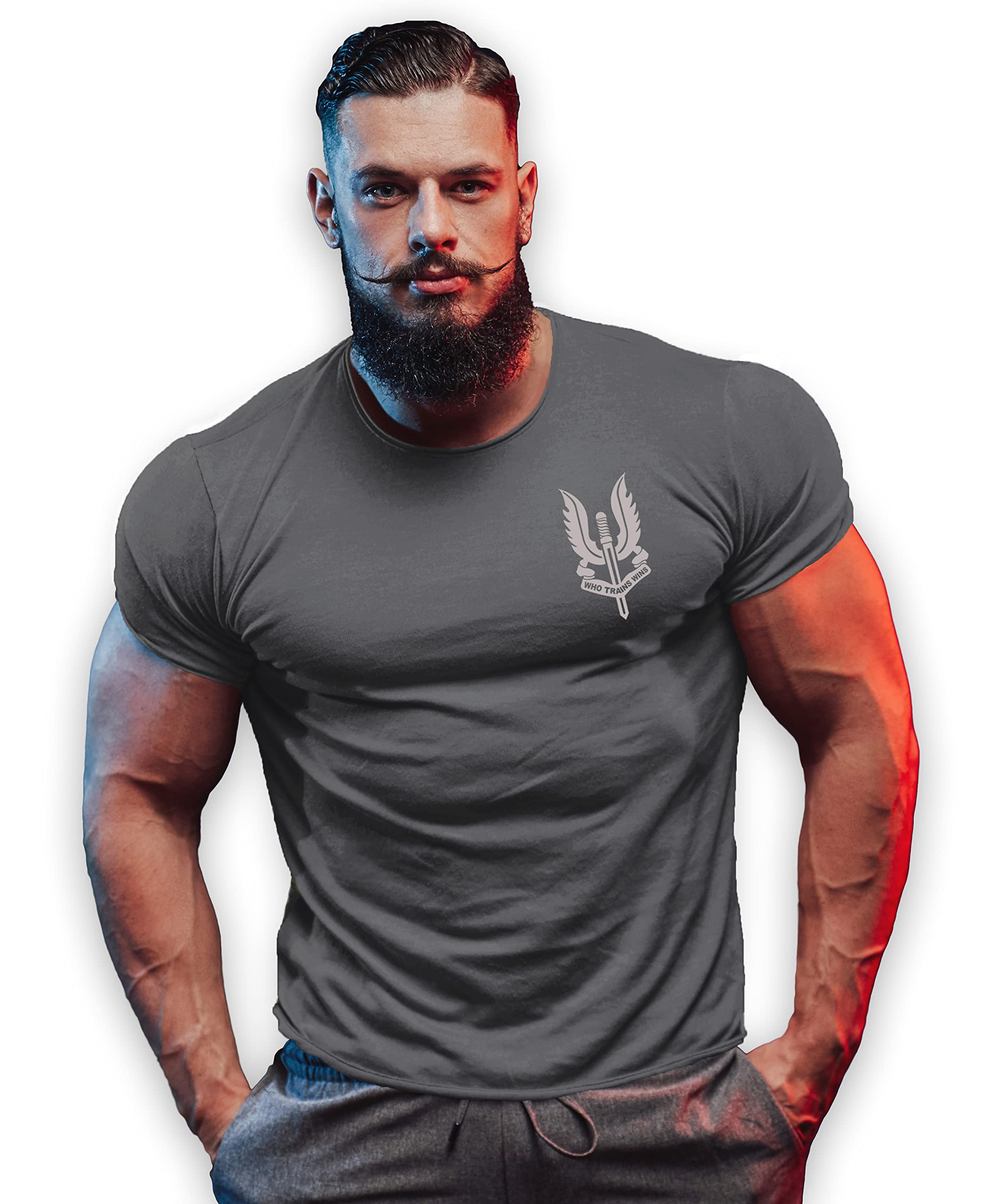 bebak Maglietta da ginnastica da uomo | Abbigliamento da palestra per uomo T-shirt da bodybuilding che si allena vince palestra Wear Training Top