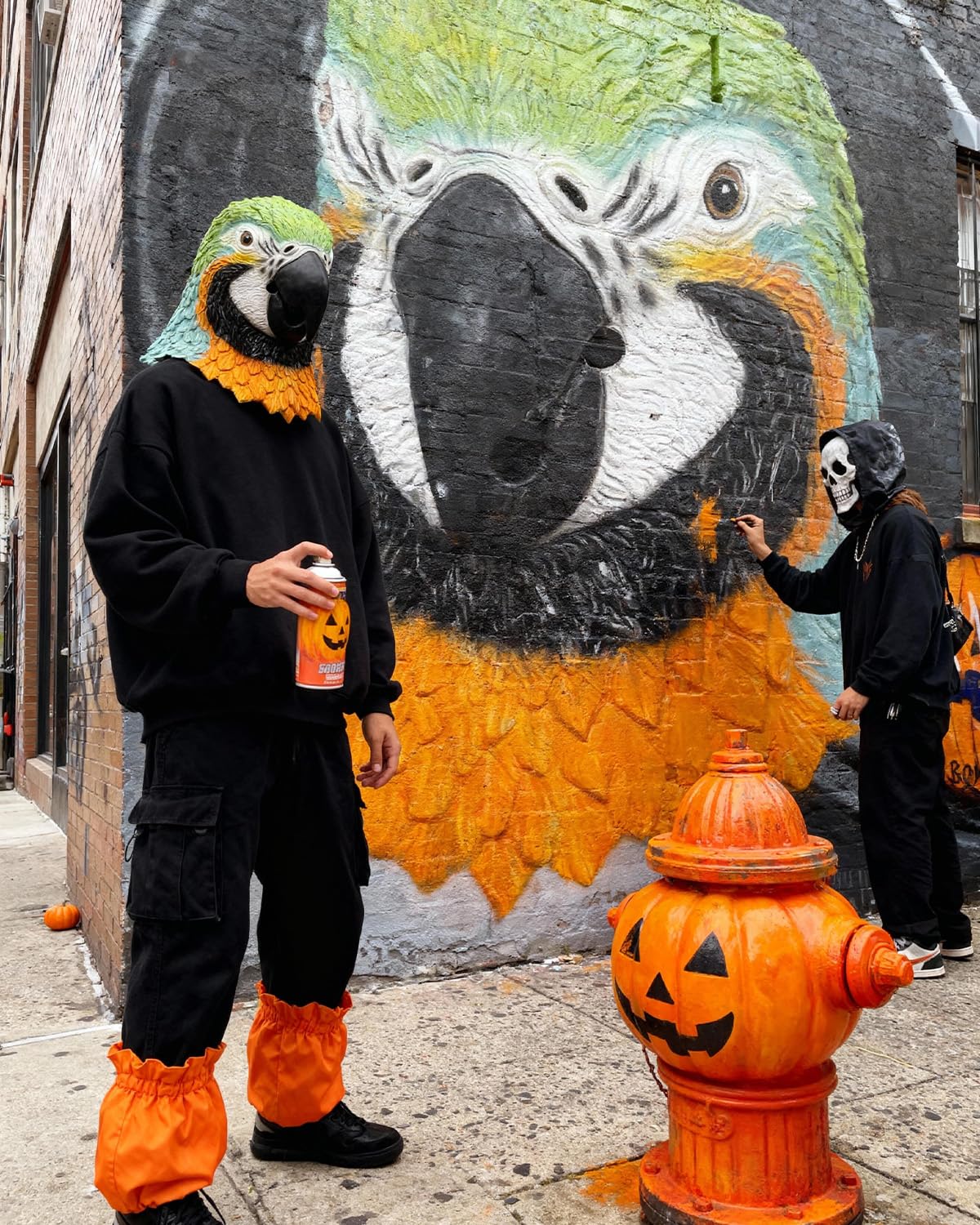 Maschera per pappagallo e costume per animali in lattice, traspirante, per carnevale, Halloween, design a piume 3D, per maschere e mercatini di Natale, per adulti (taglia unica)