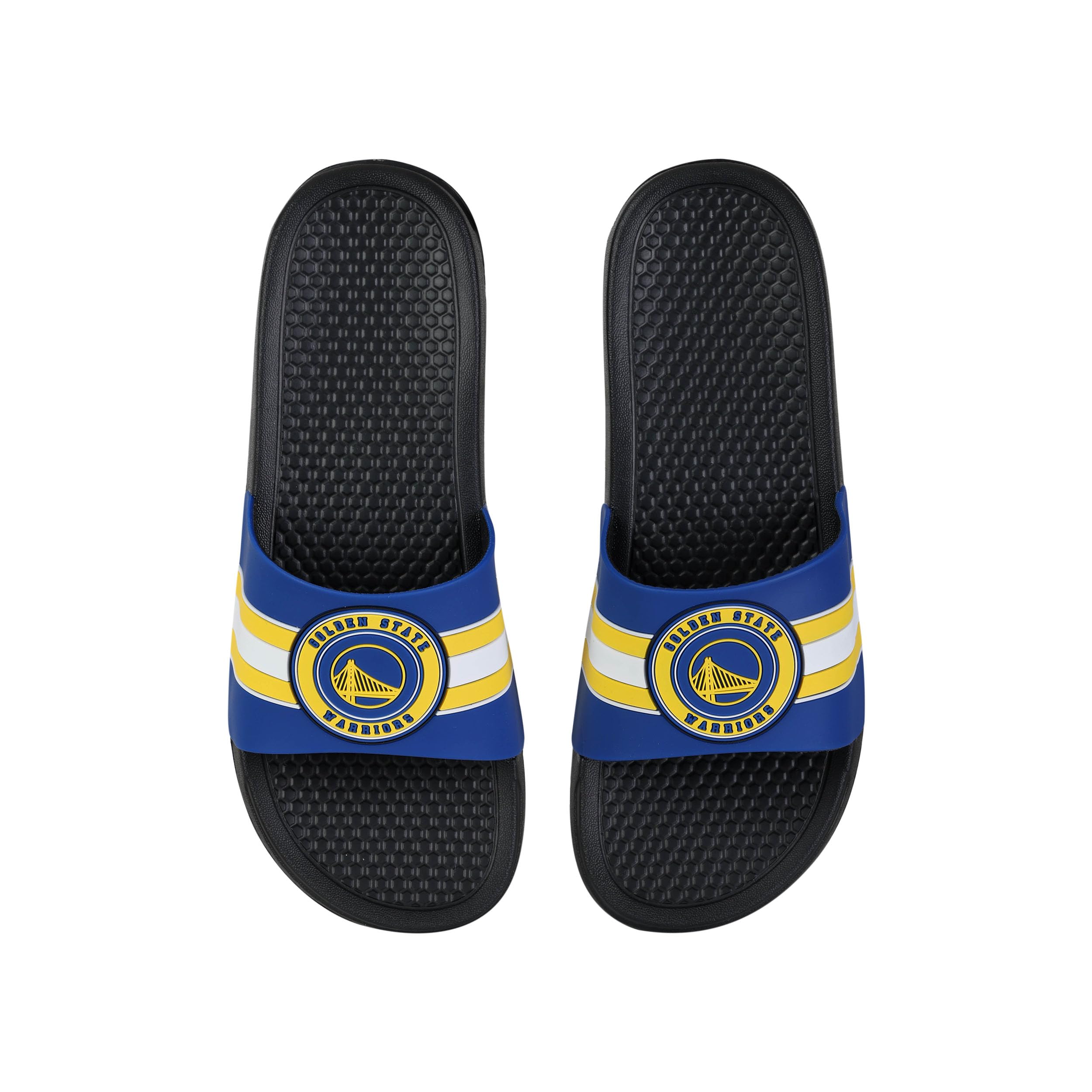 FOCO NBA Golden State Warriors 2022 Stripe Raised Slide - Mens - Large