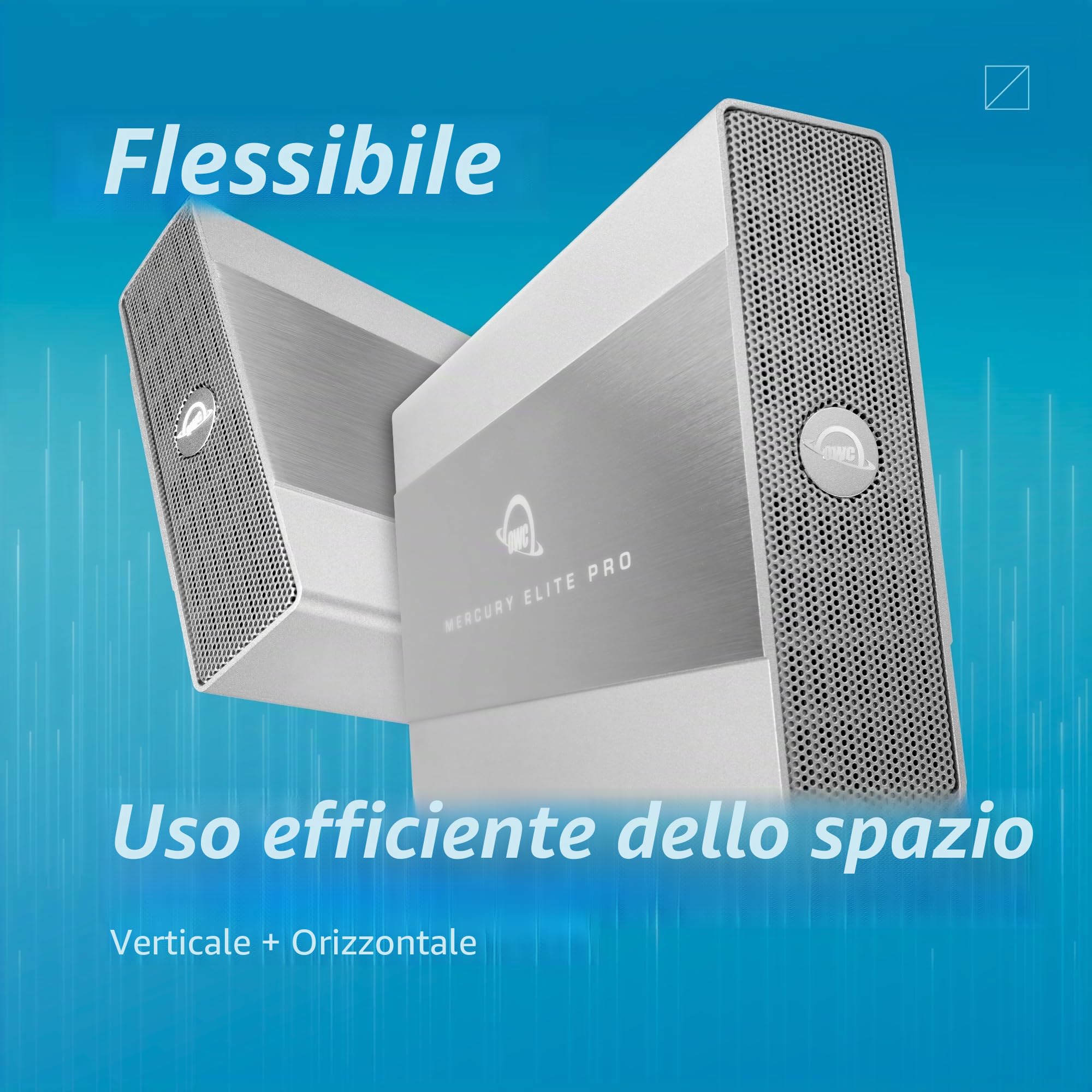 OWC Custodia di archiviazione esterna Mercury Elite Pro da 3,5 pollici USB 3.2 (gen 1) 5Gb/s
