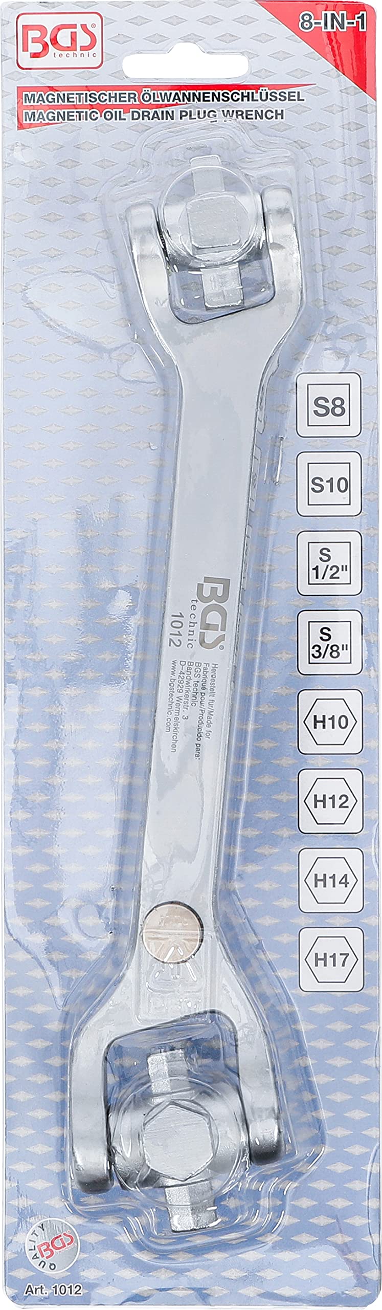 BGS 1012 | Klucz specjalny do miski olejowej "8 w 1"