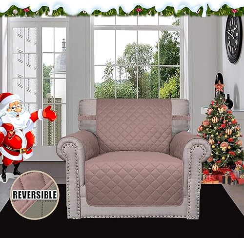 Miniatura 2 de Easy-Going - Funda para sillón reversible y resistente al agua, protector de muebles con correas elásticas, para mascotas, niños, perros y gatos