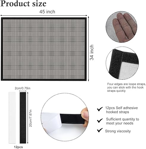 Miniatura 2 de Puerta de malla segura para chimenea, cortina de malla para chimenea, barrera segura para chimenea, red de chimenea, cubierta de chimenea, puertas