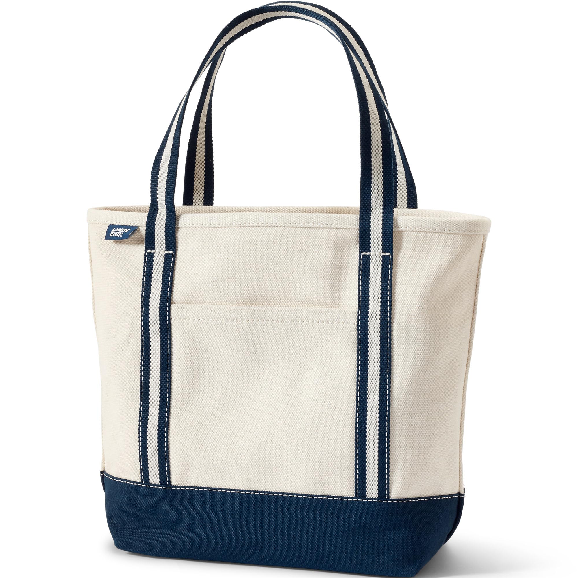 Lands' End Open Top Canvas Tote Bag
