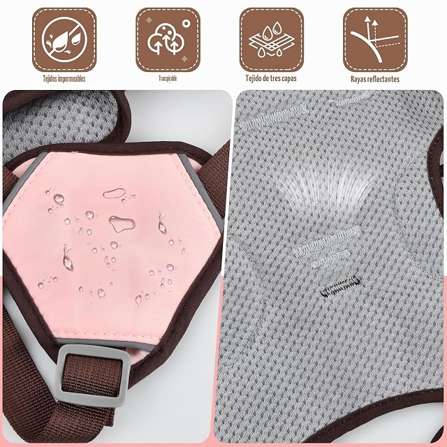 Foto 6 de 8 de Wisebom Arnés para Perros a Prueba de Escapes, Soporte Múltiple, Transpirable, Durable
