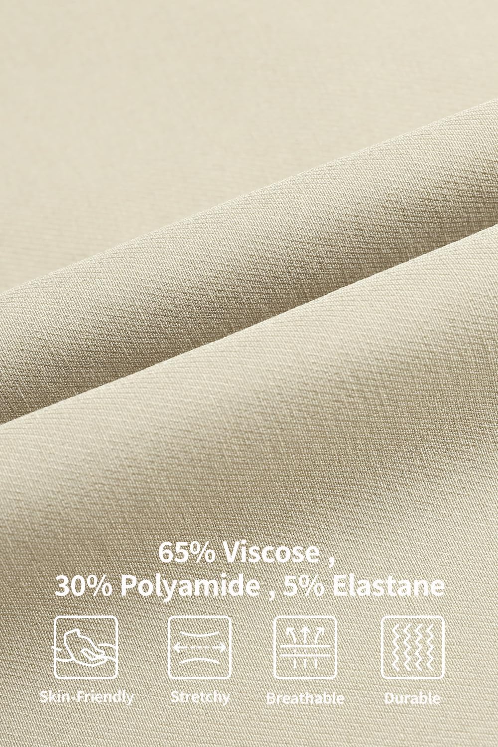 GINGTTO Mens Golf Shorts Slim Fit Stretch Chino Short Pants for Men 9 Inch Inseam - Image 7