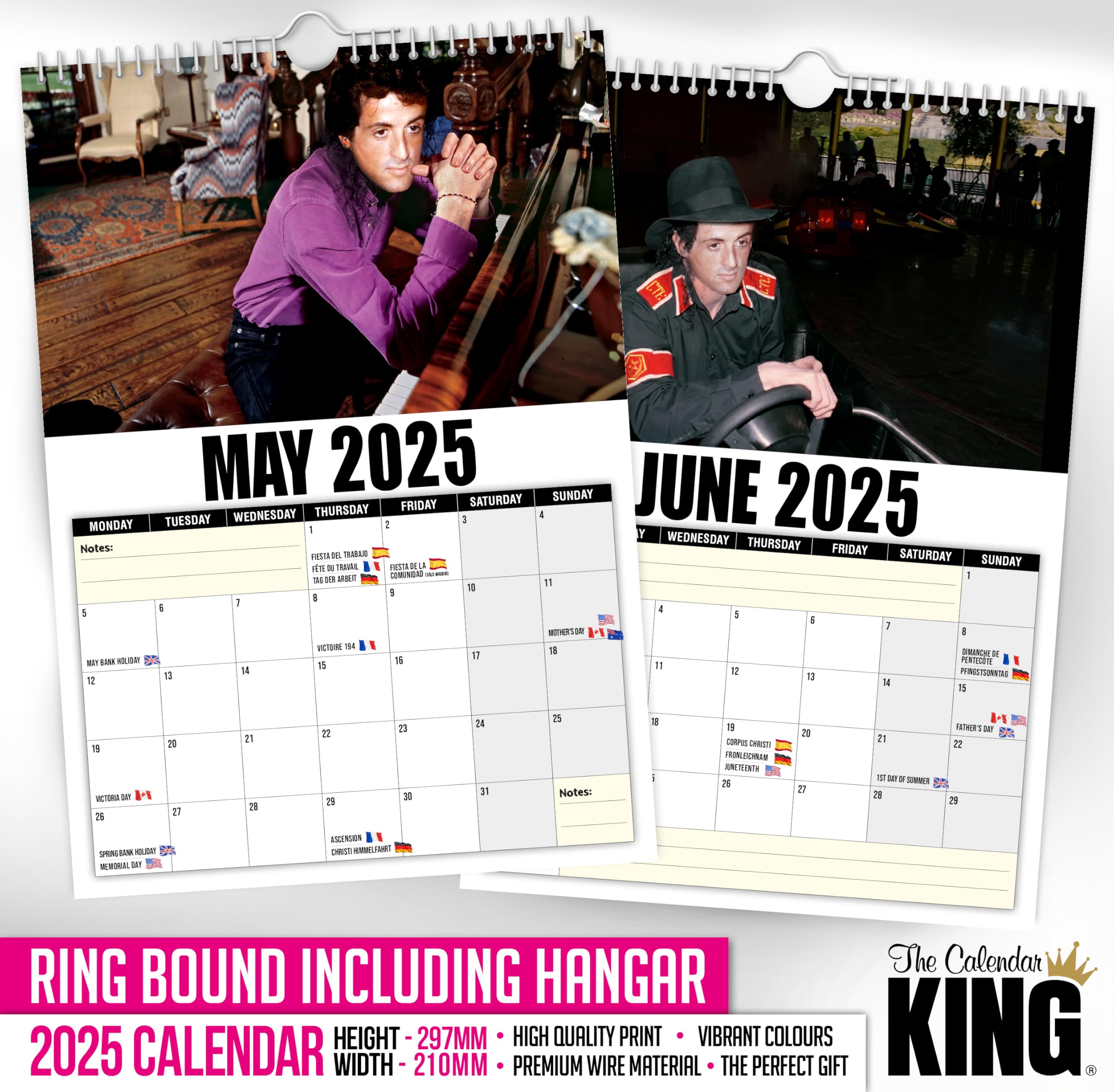 The Calendar King // Sylvester Shamone - A4 Size 2025 Wall Calendar - Image 4