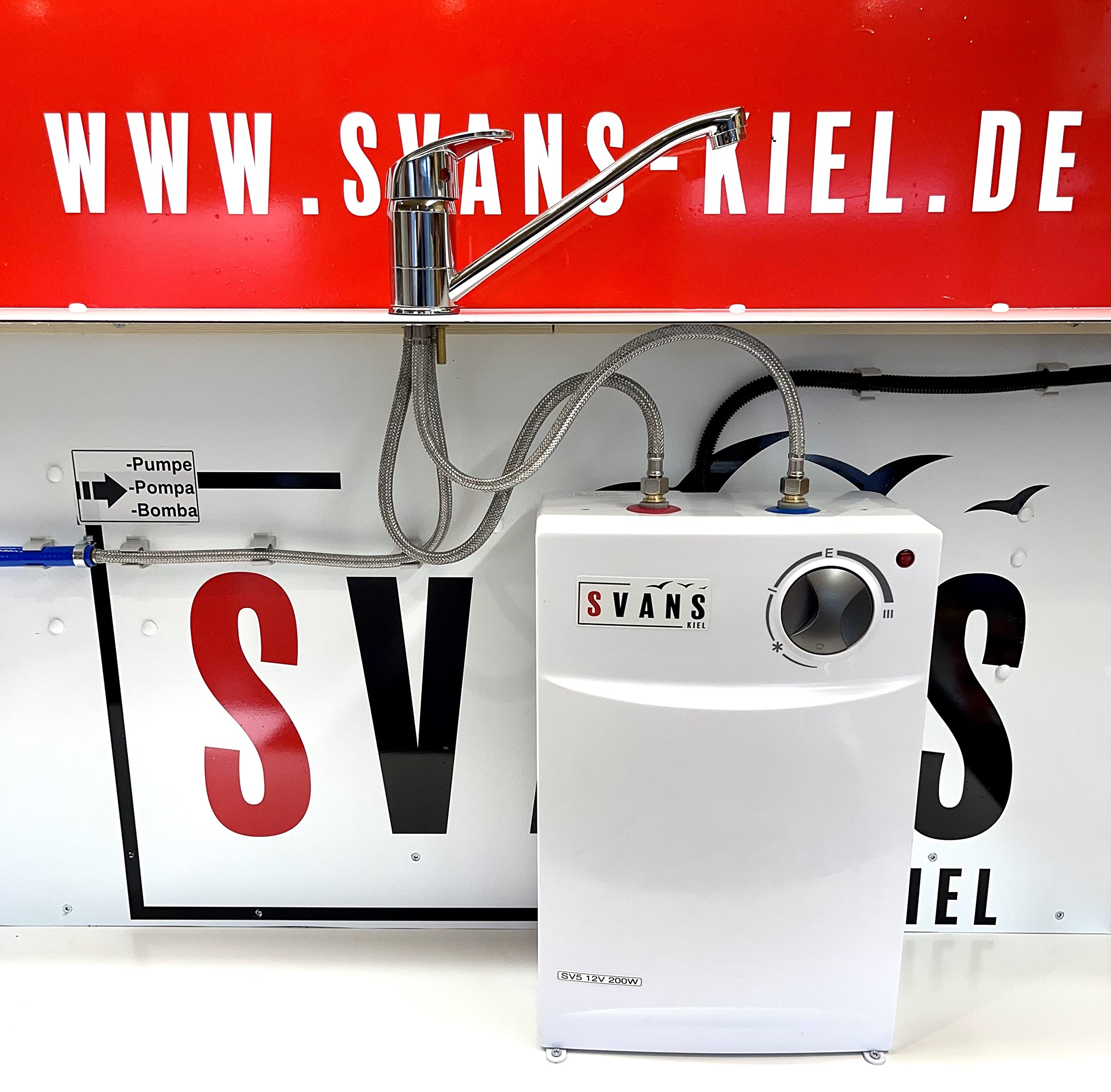 Svans Chaudière 12v 5Liter Réservoir Eau Chaude 12v SV5 Camping-Car Camping Caravane Installation Solaire