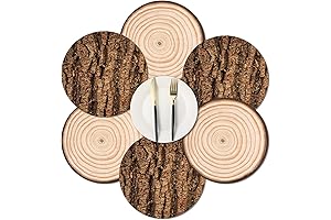 100 Pcs Wooden Slice Disposable Placemats