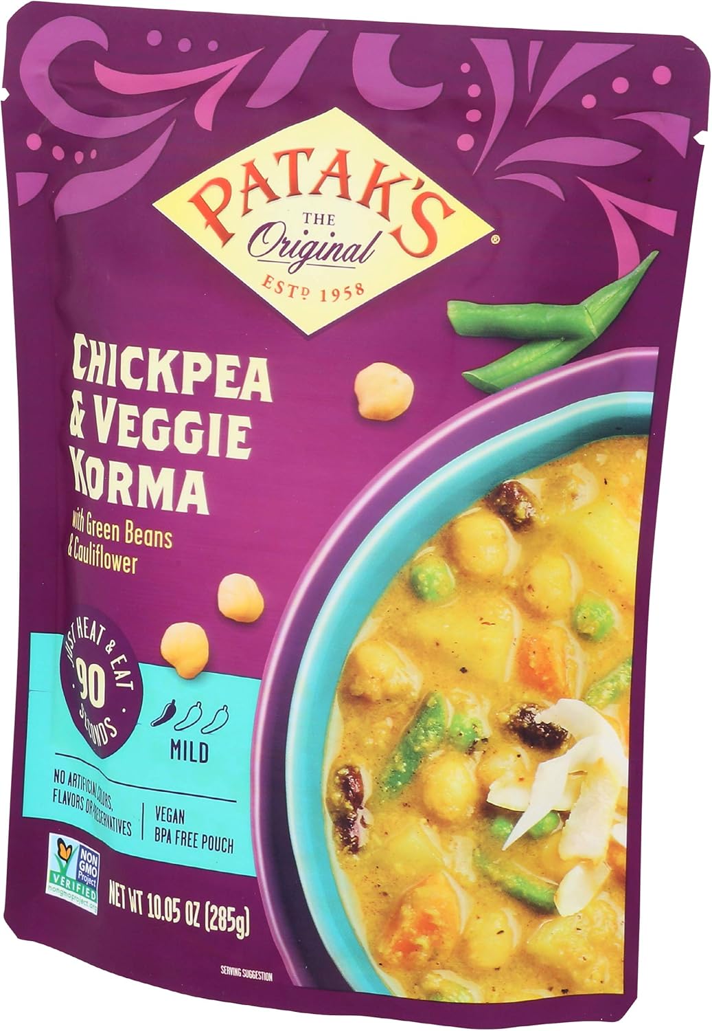 Patak’s Chipea & Veggie Korma - Mild Crey Coconut Based Indian Curry