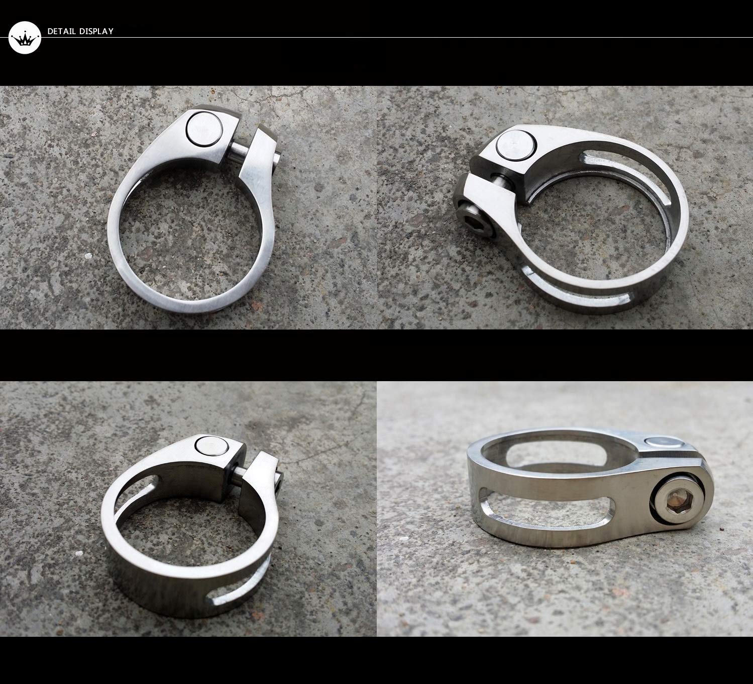 Amazon.com : 31.8/34.9mm Bicycle Titanium Alloy Seatpost Holder