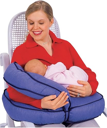 Cojín de Lactancia Ajustable de Leachco Natural Boost paquete de de 1 Mezclilla