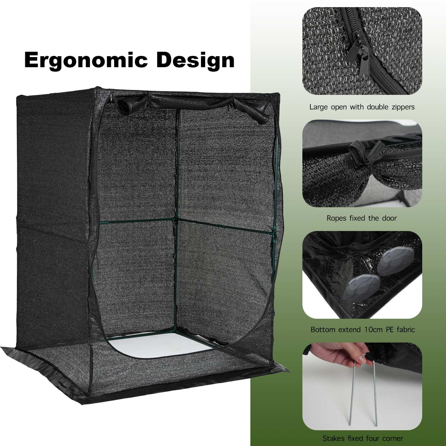 Pop-Up Pflanzenschutznetz 2 Stück - UV-beständig, Mit 16 Erdankern Und Tragetasche