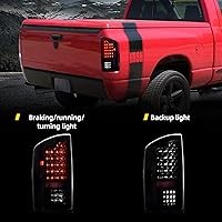 Vista 4 de DWVO Conjunto de luces traseras compatible con Dodge Ram 1500 y 03 04 05 06 2002 2003 2004 2005 2006 Dodge Ram 2500 3500 luces traseras de repuesto