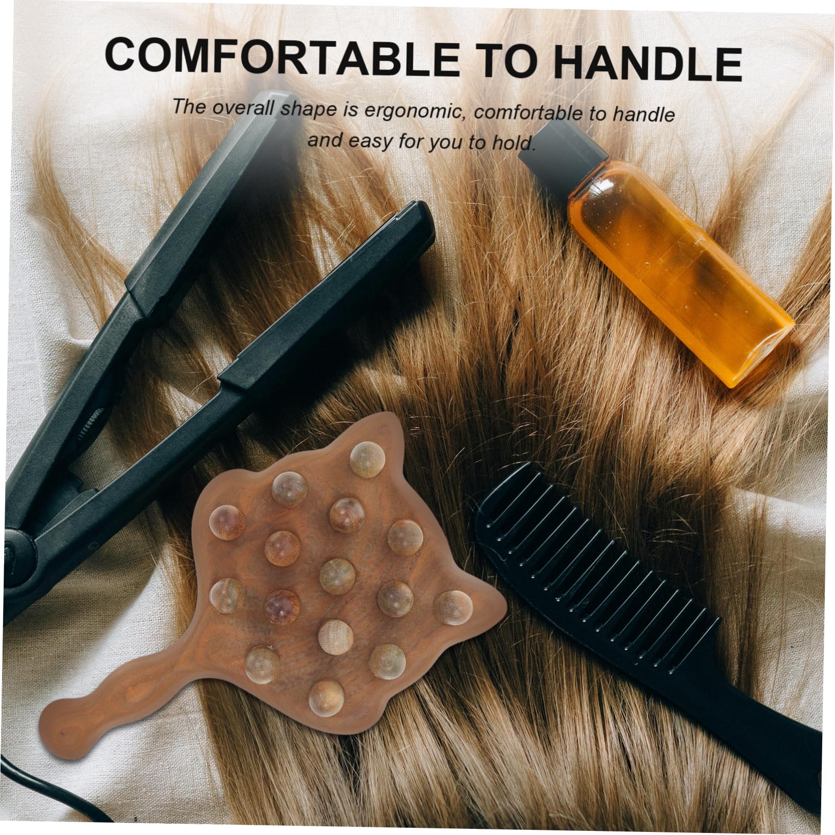 5 Stück Kreativer Massagekamm aus Holz Handgefertigter Körpermassager Massagewerkzeug für Kopfhaut und Körper für Tägliche Anwendung und Reisen Einzigartiges Design und Langlebige