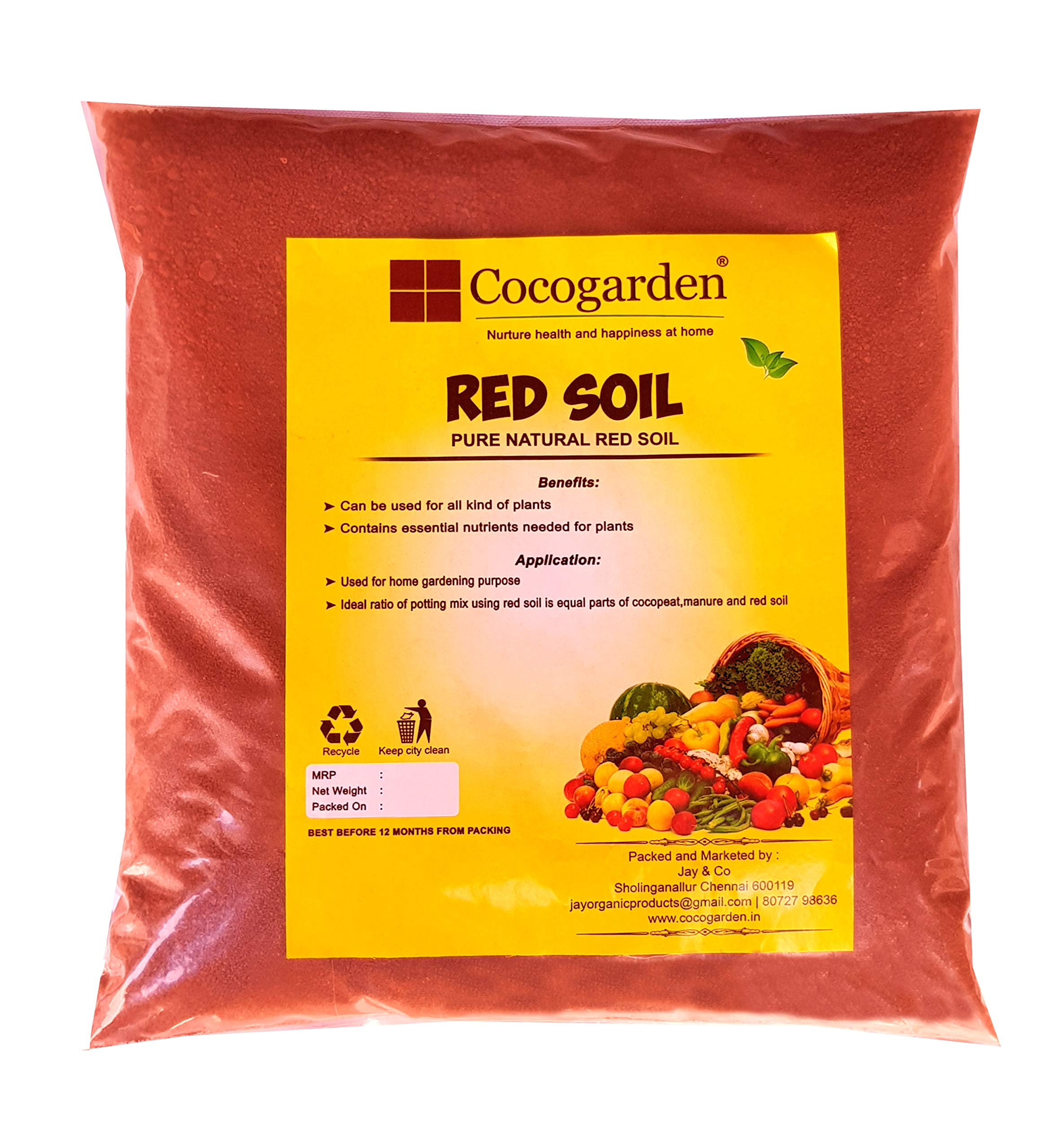 Cocogarden Natural Garden Red Soil, 5 kg (B07BMJSHVG) Amazon Price History, Amazon Price Tracker