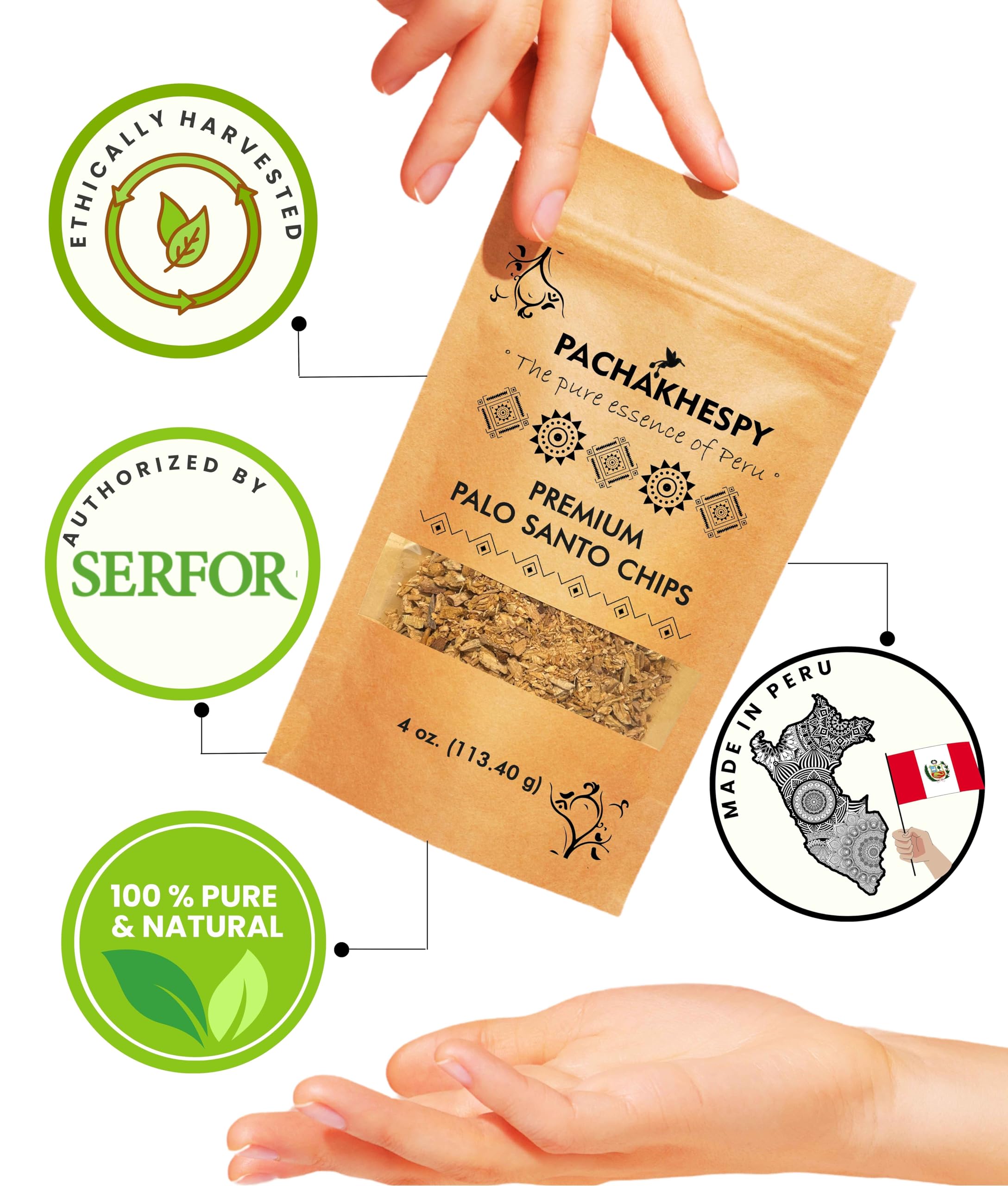 Palo Santo Chips – 100 % reine, peruanische Premium-Chips, 118 ml, zur Reinigung, natürlich und ethisch unbedenklich, verbessern Sie Ihre Yoga und spirituellen Praktiken (Bursera Graveolens)
