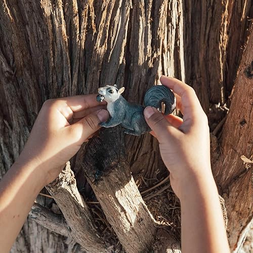 Miniatura 2 de Safari Ltd. Figura de ardilla gris, figura realista de vida silvestre de 3 pulgadas, juguete educativo para niños, niñas y niños a partir de 3 años