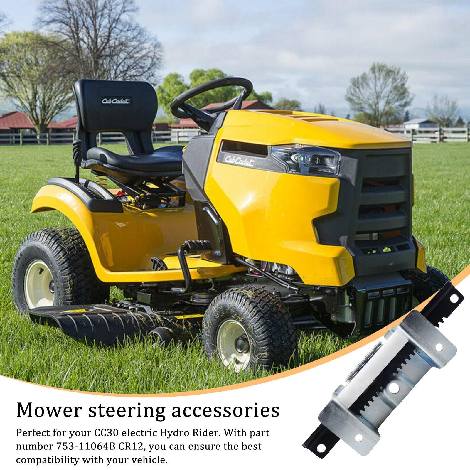 Kit di riparazione per tosaerba, cremagliera dello sterzo per trattorino,Piastra ingranaggio cremagliera sterzo - Robusto kit sterzo, kit di servizio sterzo Cremagliera per trattori e