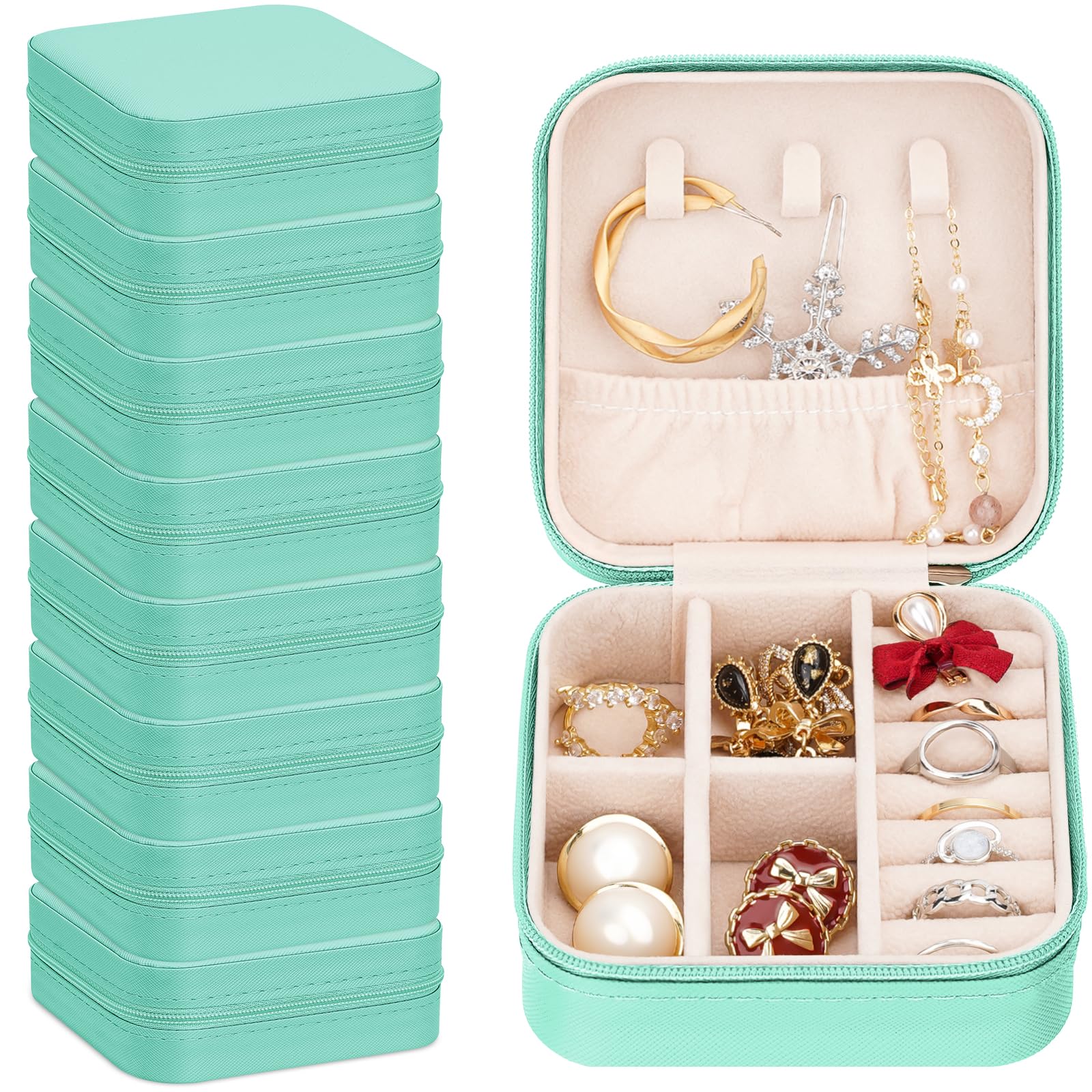 Organizador de viaje de joyería de terciopelo para tus escapadas y ocasiones especiales