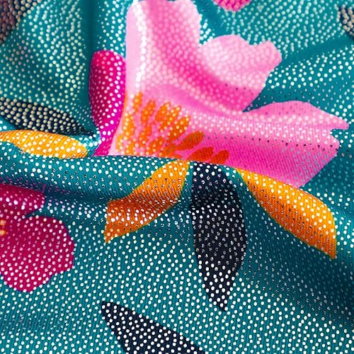 Miniatura 4 de HOZIY Leotardos de gimnasia con pantalones cortos para niñas pequeñas y niños pequeños, maillots de gimnasia, trajes de gimnasia con diseños