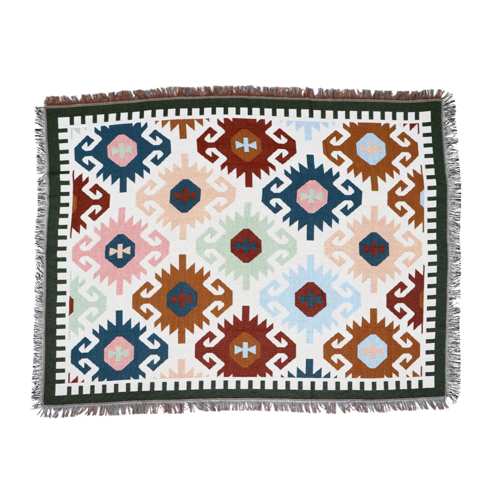 Couverture réversible élégante style vintage jeté de canapé