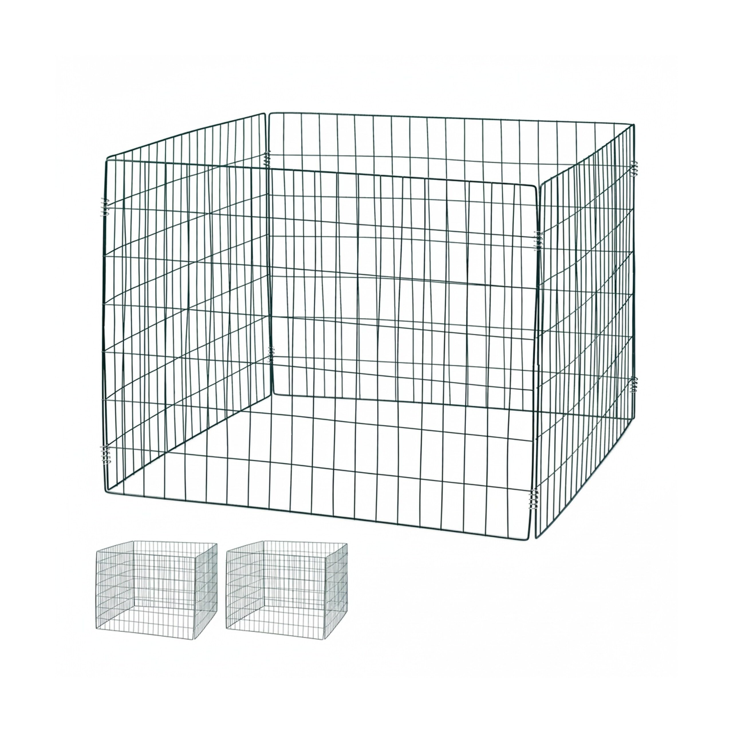 Relaxdays Compostiera in Metallo, Set da 3, per Compost da Giardino, Contenitore Grande, 560 k, Fogliame, Verde Scuro