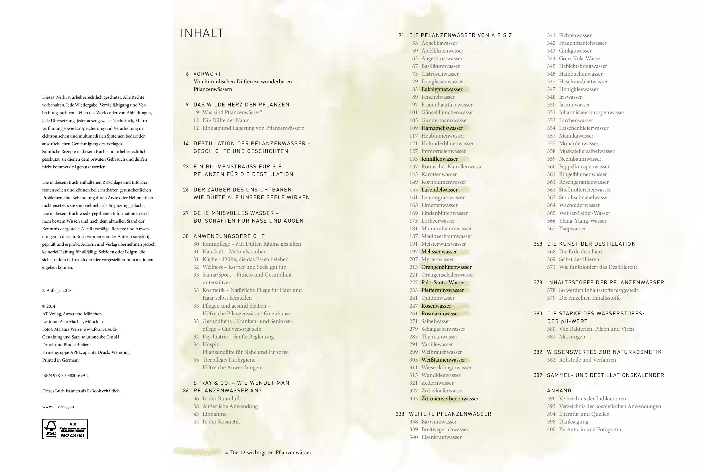 Das große Buch der Pflanzenwässer: Pflegen, Heilen, Gesund Bleiben mit Hydrolaten. 80 Pflanzenwässer, 200 Rezepte & praktische Anwendungen. Aromatherapie, Geschichte, Destillationsanleitungen