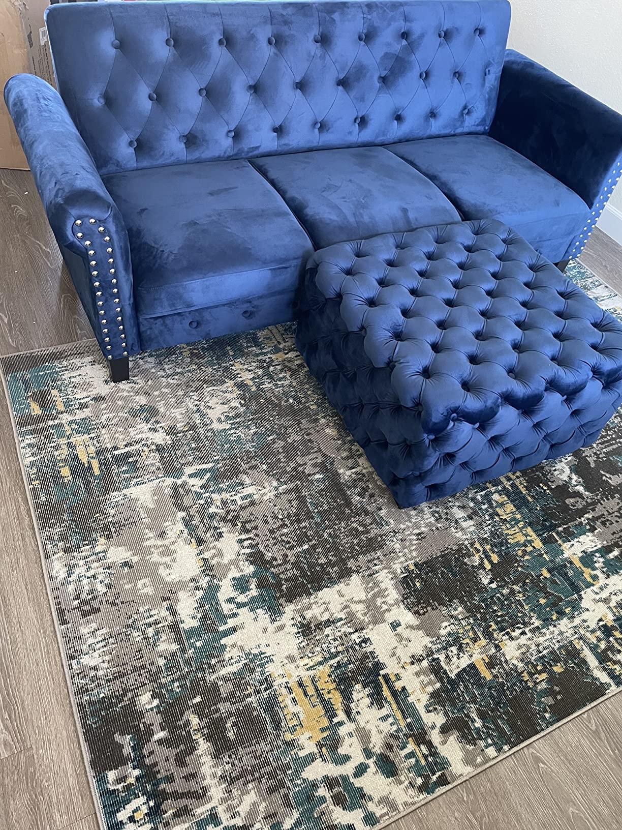 12/mo Finance Furinno Brive Contemporary Tufted Faux Leather 3